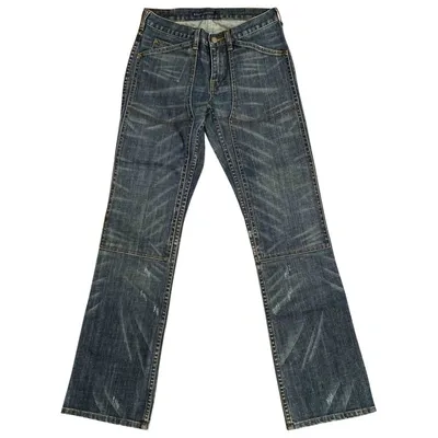 Pre-owned Ralph Lauren Blue Cotton - Elasthane Jeans