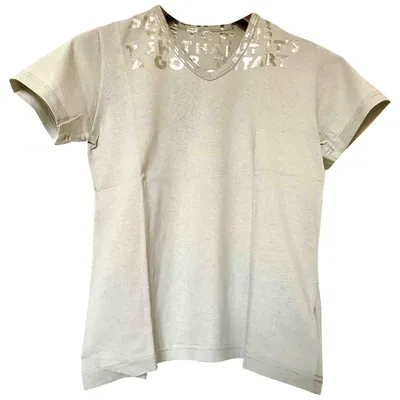 Pre-owned Maison Margiela White Cotton T-shirt