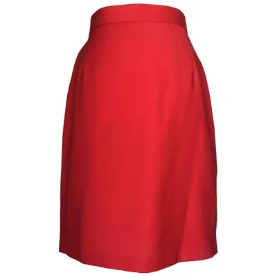 Pre-owned Marella Wool Mid-length Skirt In Red