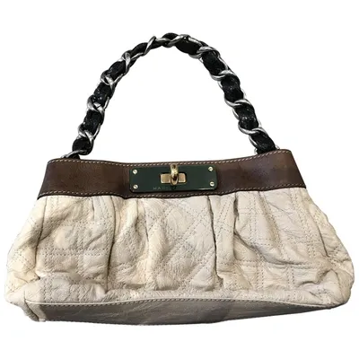 Pre-owned Marc Jacobs Leather Handbag In Ecru