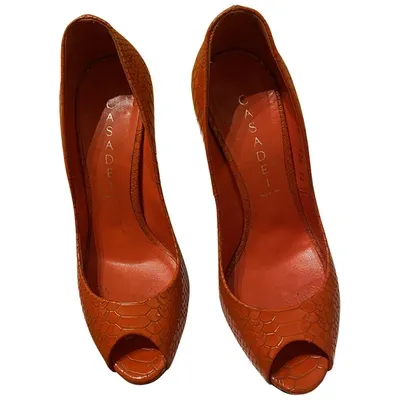 Pre-owned Casadei Leather Heels In Red