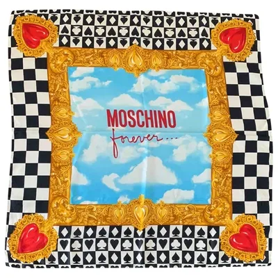 Pre-owned Moschino Silk Neckerchief In Multicolour