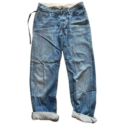 Pre-owned Won Hundred Trousers In Blue