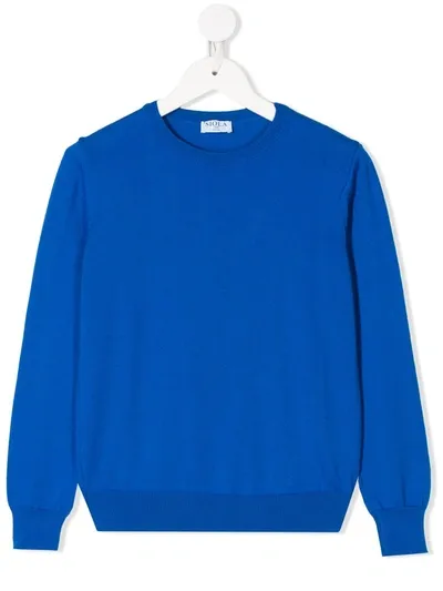 Siola Kids' Crew Neck Jumper In Blue