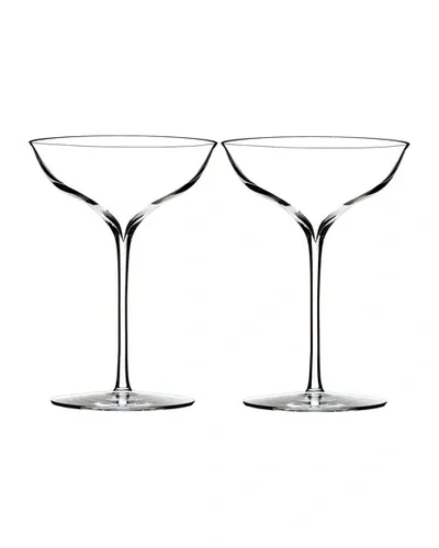 Waterford Crystal Elegance Champagne Coupe, Set Of 2 In Clear