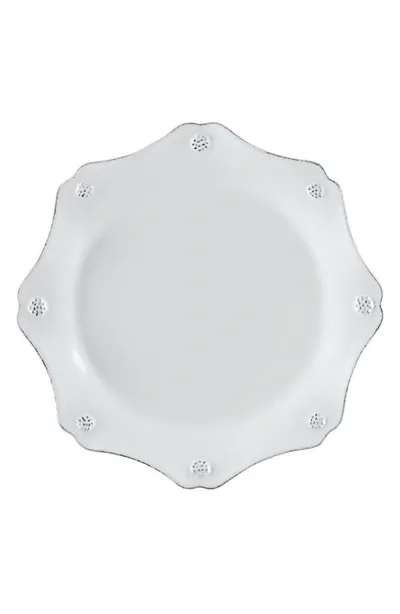 Juliska Berry & Thread Twilight Grey Scalloped Dessert/salad Plate - 100% Exclusive In Whitewash