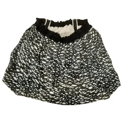 Pre-owned Isabel Marant Silk Mini Skirt In Black