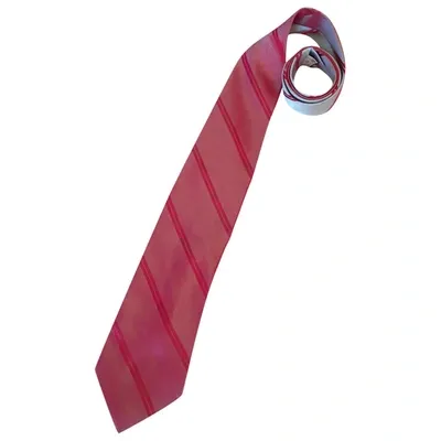 Pre-owned Romeo Gigli Silk Tie In Red