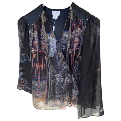 Pre-owned Camilla Silk Blouse In Black