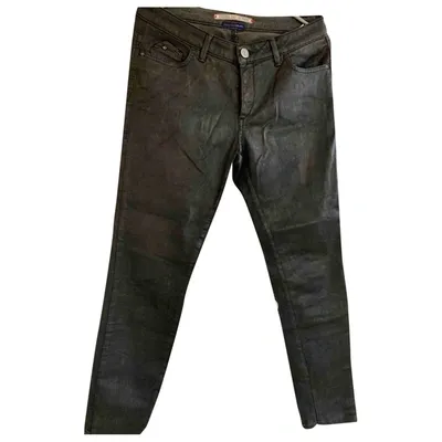 Pre-owned Trussardi Jeans Slim Jeans In Anthracite