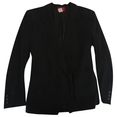 Pre-owned Kenzo Wool Blazer In Black