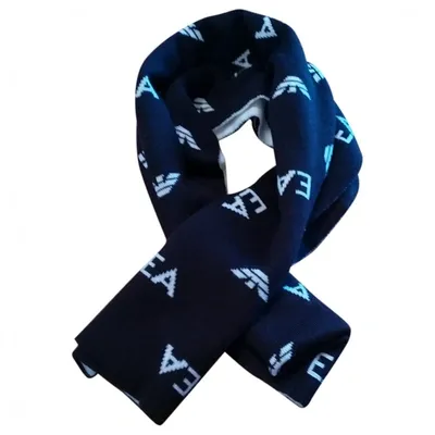 Pre-owned Emporio Armani Wool Scarf In Black