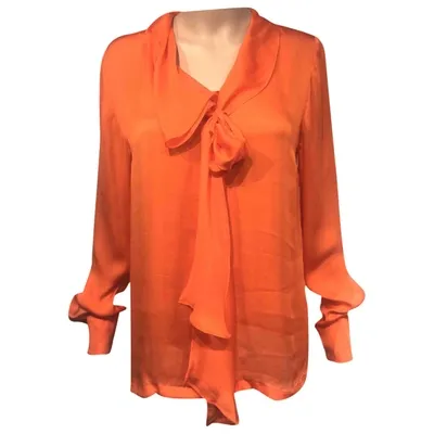 Pre-owned Stella Mccartney Silk Shirt In Orange