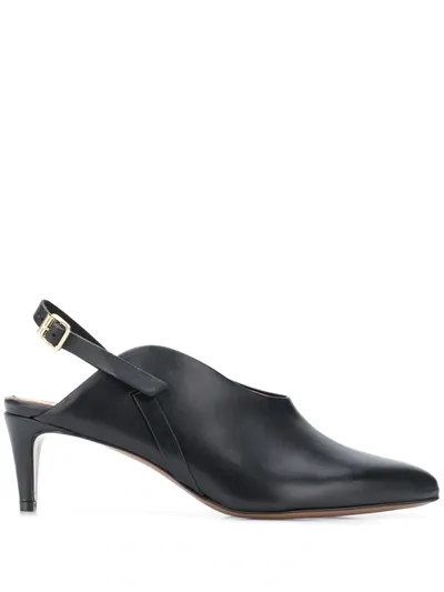 Atp Atelier Slingback Low Heel Pumps In Black