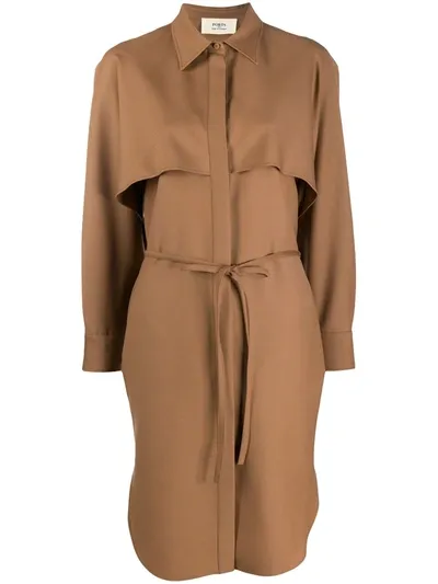 Ports 1961 Relaxed Shirt Dress In Neutrals