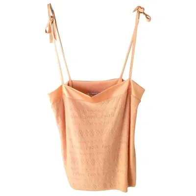 Pre-owned Dior Wool Camisole In Orange