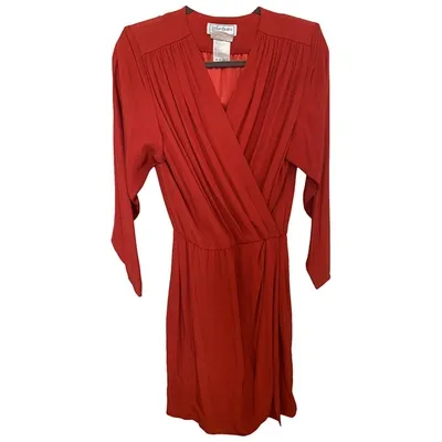 Pre-owned Saint Laurent Mid-length Dress In Red