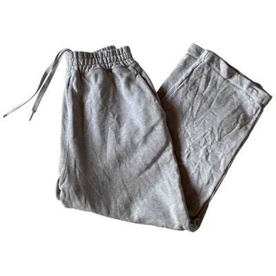 Pre-owned Alexander Wang T Trousers In Grey