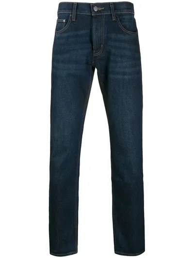 Michael Kors Jeansy Mid-rise Slim Jeans In Blue