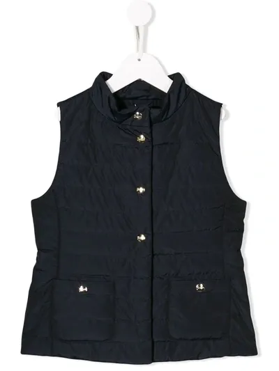 Herno Kids' Padded Gilet In Blue