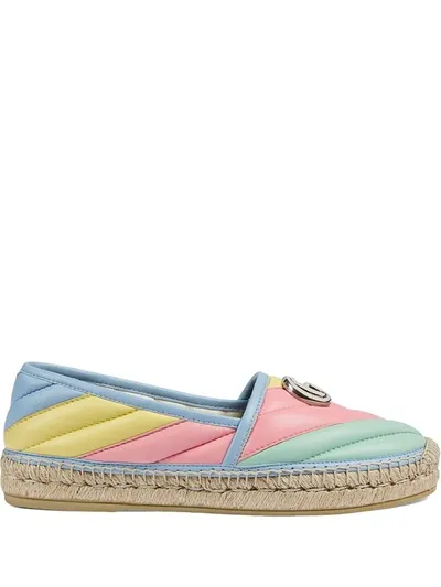 Gucci Women's Matelassé Espadrille In Blue