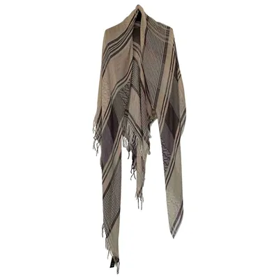 Pre-owned Fendi Beige Viscose Scarf