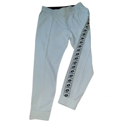 Pre-owned Lotto Trousers In White