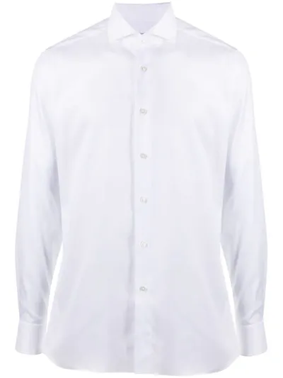 Xacus Button-up Cotton Shirt In White