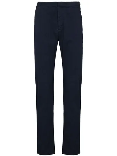 Orlebar Brown Campbell Cotton Trousers In Blue