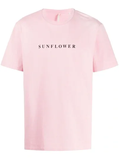 Sunflower Short Sleeve Logo T-shirt In Pink