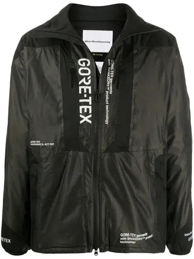 White Mountaineering Shakedry Printed Jacket In Black