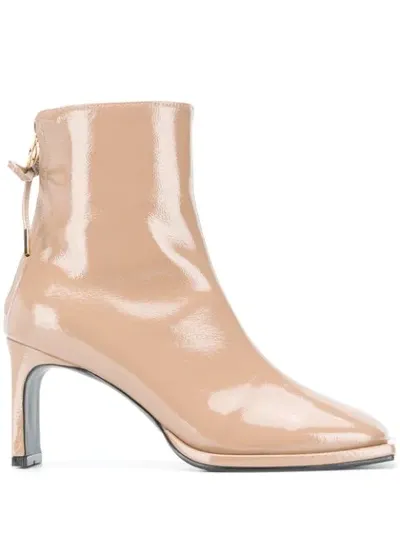 Reike Nen Ribbon Thin 80mm Ankle Boots In Neutrals