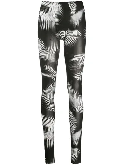 Stefano Mortari Graphic Print Leggings In Black