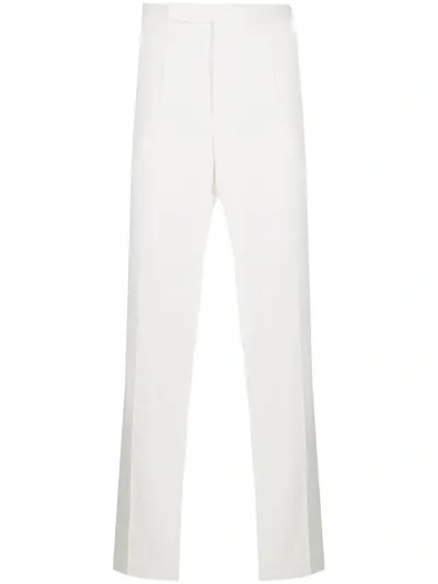 Haider Ackermann Tailored Straight Leg Trousers In White