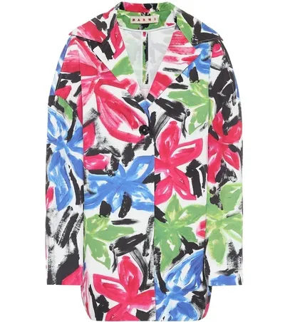 Marni Alma Print Single-breasted Jacket In Multicoloured