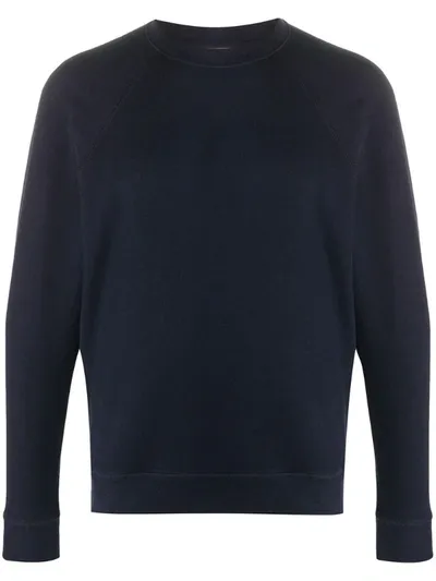 Sandro Crew Neck Sweater In Blue