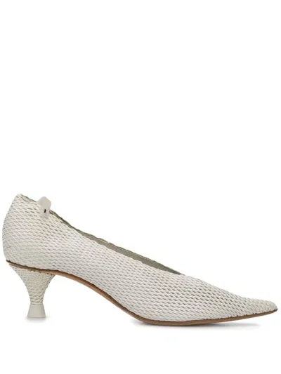 Premiata 60mm Mesh Pumps In White