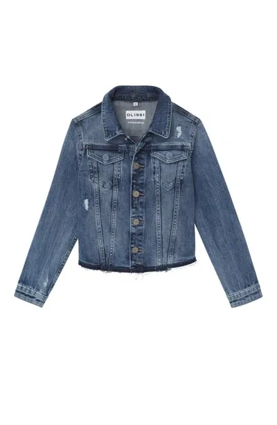 Dl Kids' 1961 Rocco Denim Jacket In Cloud