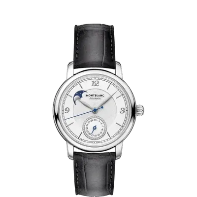 Montblanc Star Legacy Moonphase & Date 36 Mm In White,grey