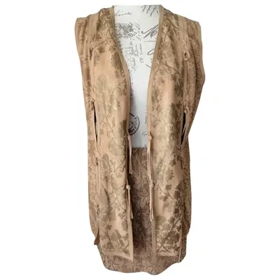 Pre-owned Roberto Cavalli Biker Jacket In Camel