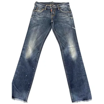 Pre-owned Dsquared2 Slim Jean In Blue