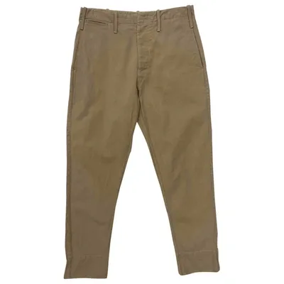 Pre-owned Lemaire Trousers In Beige