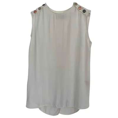 Pre-owned 8pm Silk Vest In White