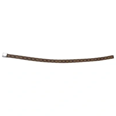 Pre-owned Louis Vuitton Cloth Belt In Brown