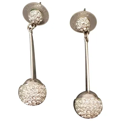 Pre-owned Swarovski Earrings In Silver