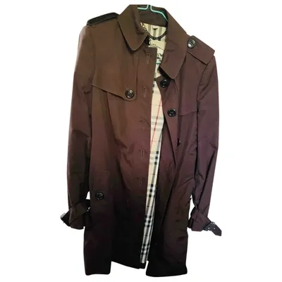 Pre-owned Burberry Trench Coat In Brown