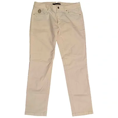 Pre-owned Trussardi Slim Jeans In Pink