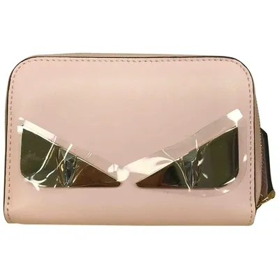 Pre-owned Fendi Leather Purse In Pink