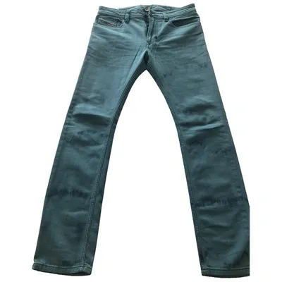 Pre-owned Diesel Slim Jean In Turquoise