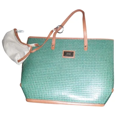 Pre-owned Armani Collezioni Tote In Green